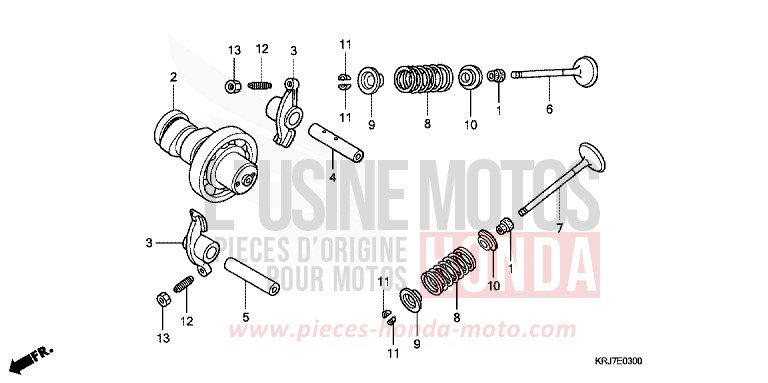 ARBRE A CAMES/SOUPAPE von S-wing ABS PEARL COOL WHITE (NHA16) von 2011